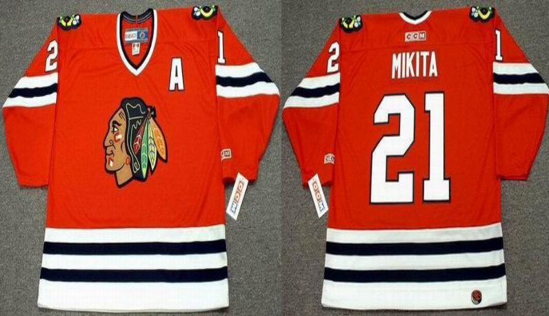 2019 Men Chicago Blackhawks #21 Mikita red style2 CCM NHL jerseys->chicago blackhawks->NHL Jersey
